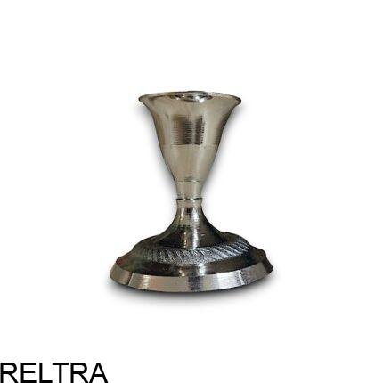KAARS HOUDER 6CM ZILVER