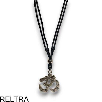 KETTING HANGER AUM ZWART STEENTJES