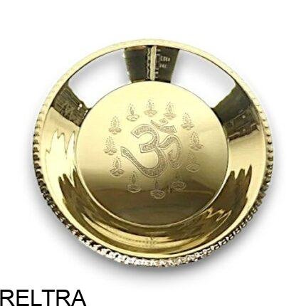 POOJA THALI GOUD OHM 30CM*