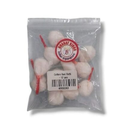 cotton red batti 12 pcs